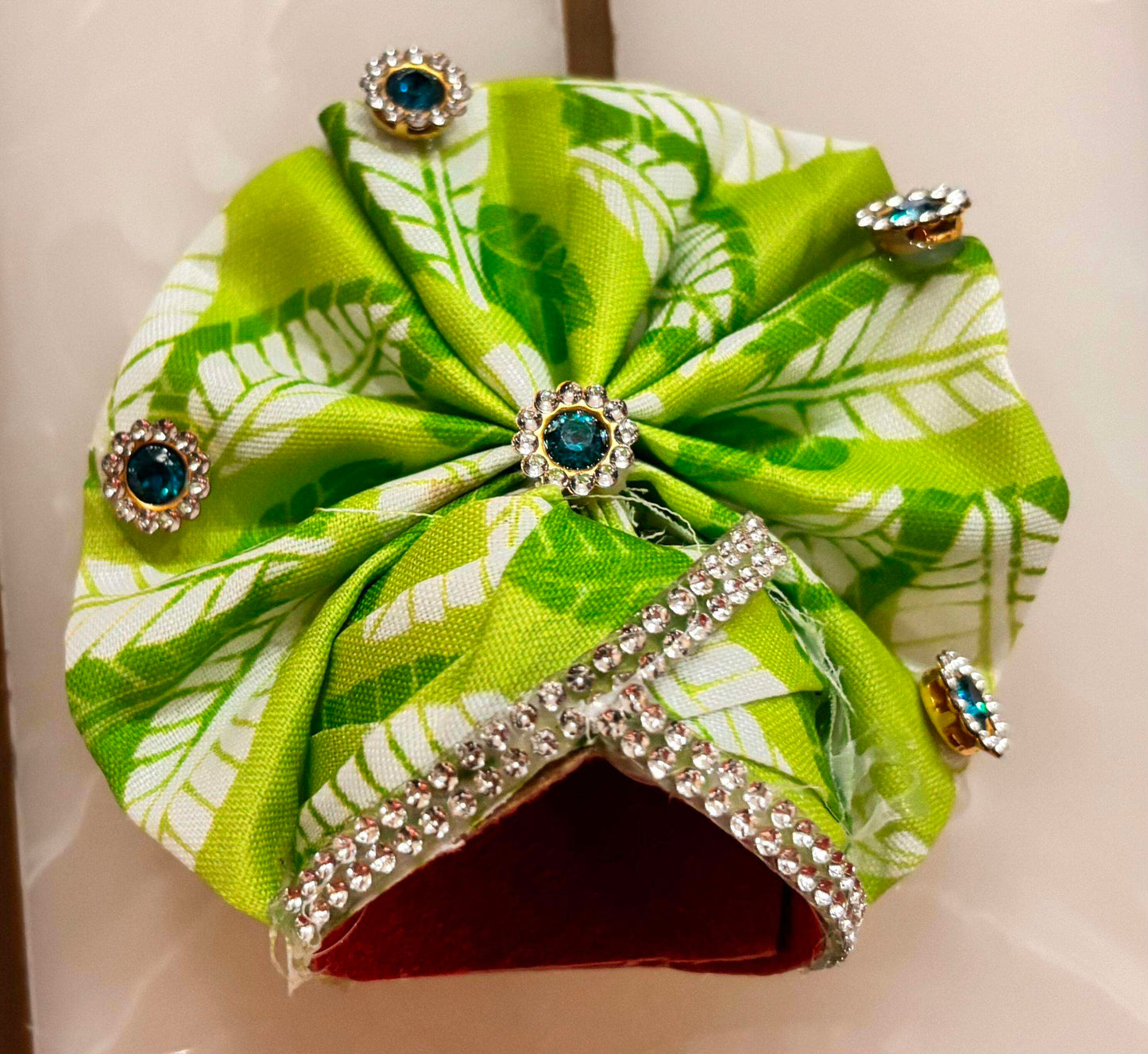 Green Color Poshak with Pagdi