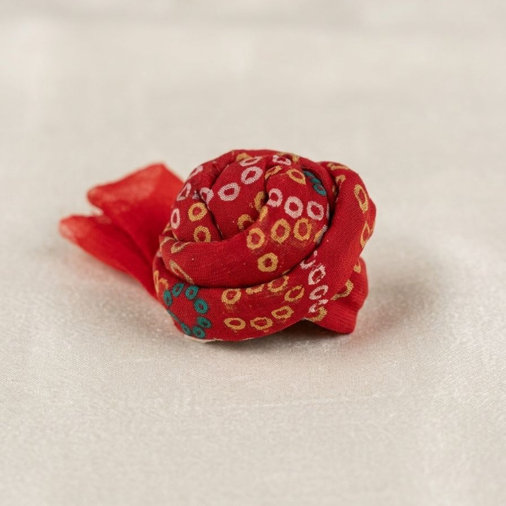 Royal Rajasthani Marwar Shahi Pagdi for Ladoo Gopal Ji featuring traditional Gotta Patti borders and vibrant ethnic fabric