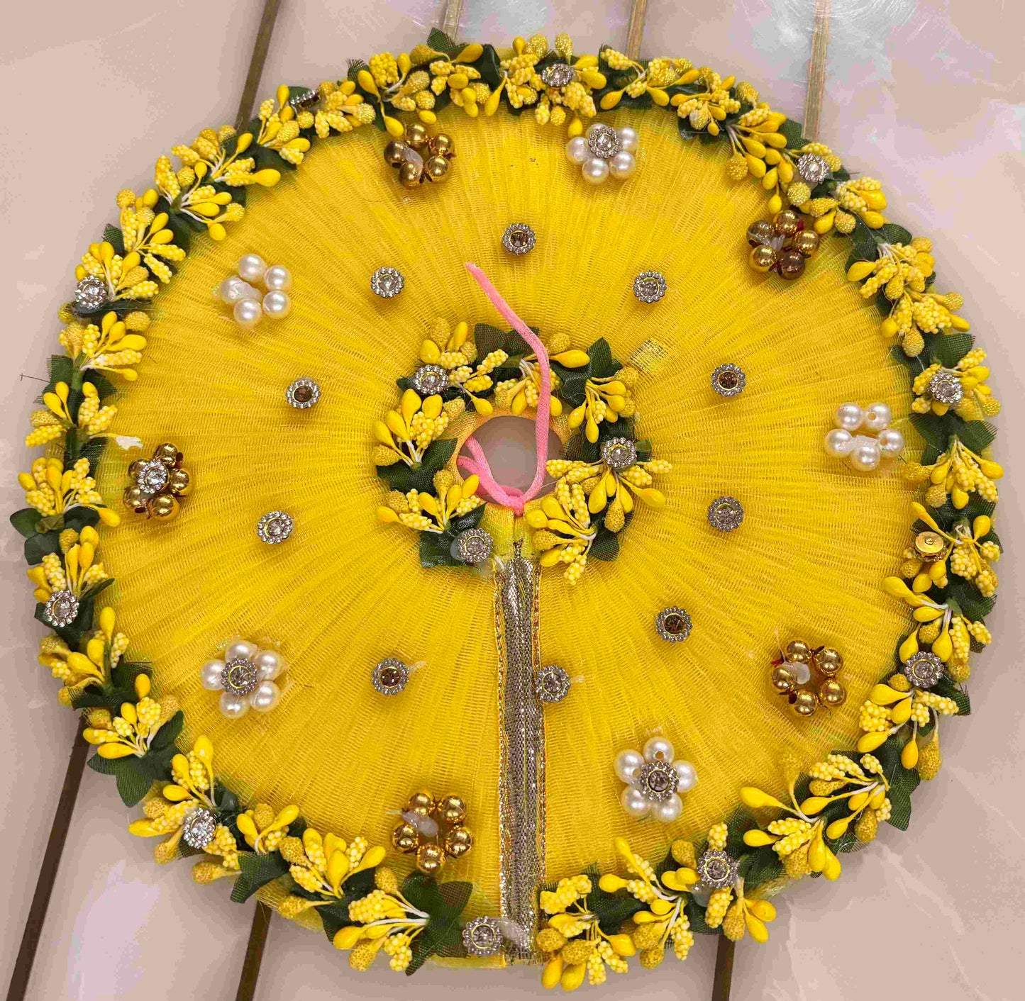 Basant Special Yellow Floral Poshak with Pagdi