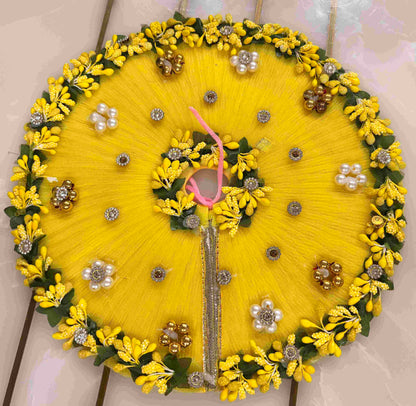 Basant Special Yellow Floral Poshak with Pagdi