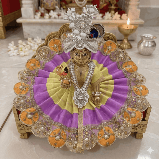 Dual-Tone Purple & Lemon Yellow Poshak Only