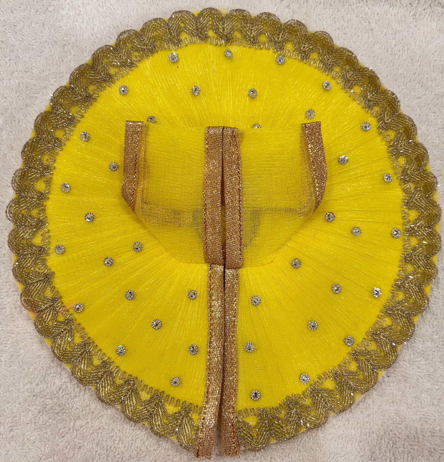 Vibrant Lemon Yellow Ladoo Gopal Poshak
