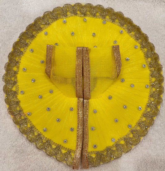 Vibrant Lemon Yellow Ladoo Gopal Poshak