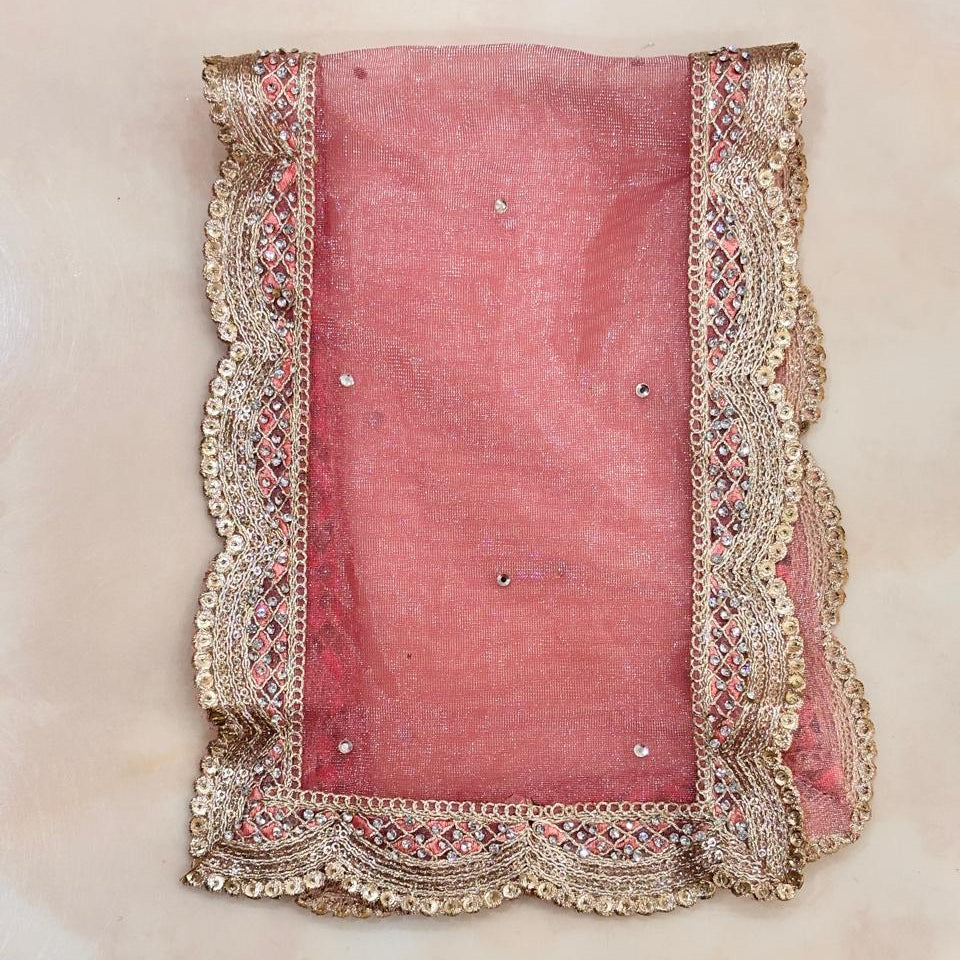 Gaajri Nav-Vastra Floral Zari Mata Rani Lehenga Set