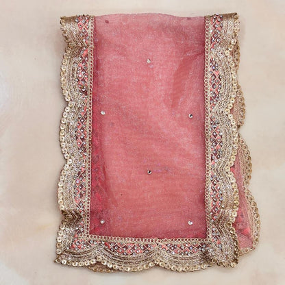 Gaajri Nav-Vastra Floral Zari Mata Rani Lehenga Set