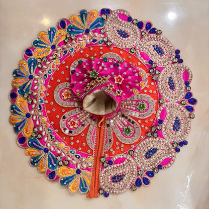 Narangi-Rani Saptarangi Kundan & Paisley Heavy Poshak Set