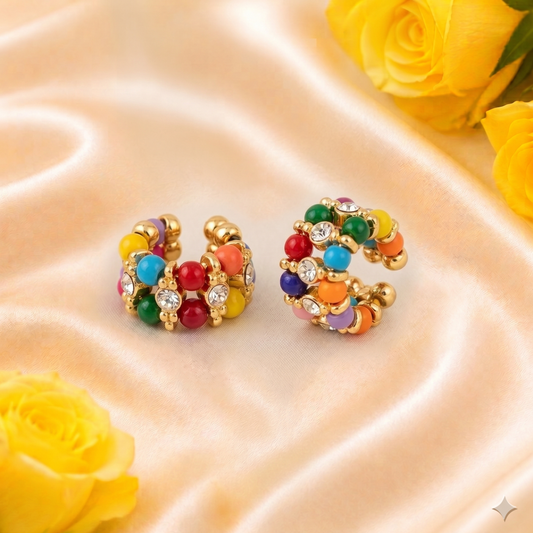 Navrang Utsav multi-color bead designer kangan for Ladoo Gopal Ji, featuring crystal accents