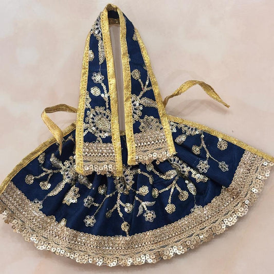 Neelam Swarna-Resham Mata Rani Lehenga Patka Set