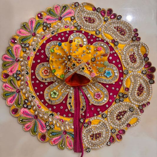 Pitambar-Rani Saptarangi Kundan & Paisley Heavy Poshak Set