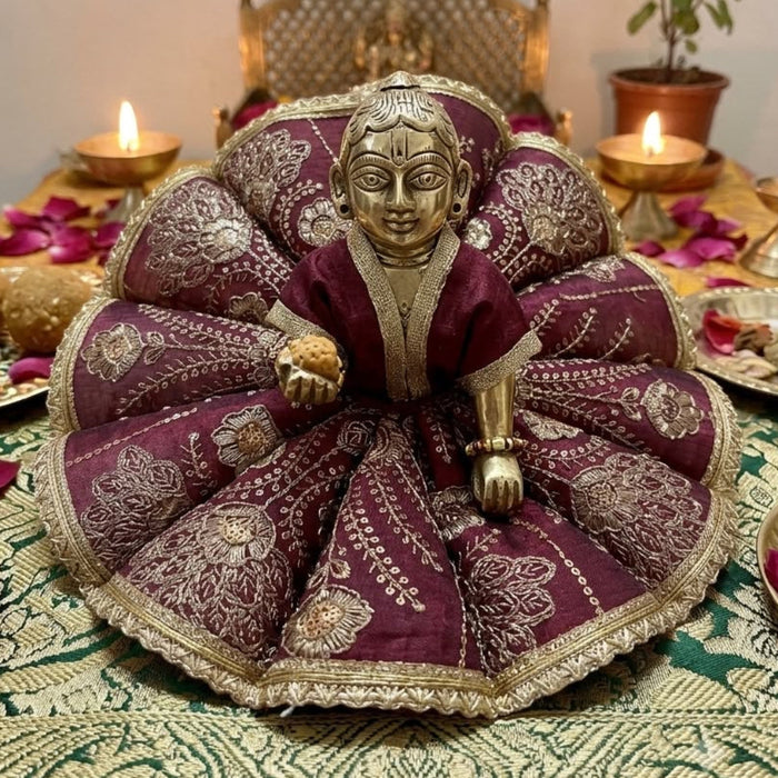 Shyam Vatika Rajsi Poshak Only for Laddu Gopal Ji- Jamuni