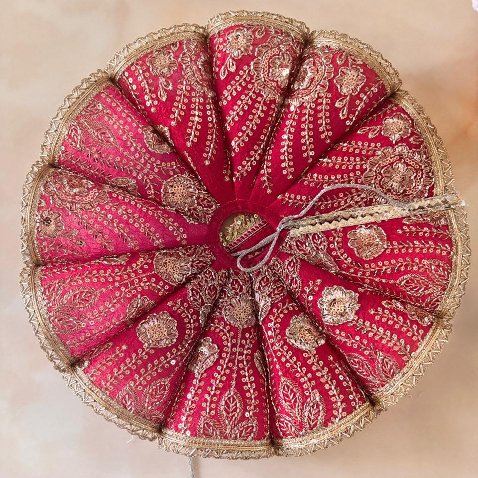 Shyam Vatika Rajsi Poshak Only for Laddu Gopal Ji- Pink